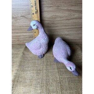 Ducks Pair Mauve Color - Vintage Decor - Cottagecore - Grannycore